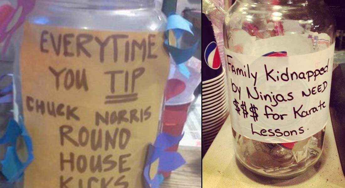 15 Funniest Tip Jars You'll Ever See