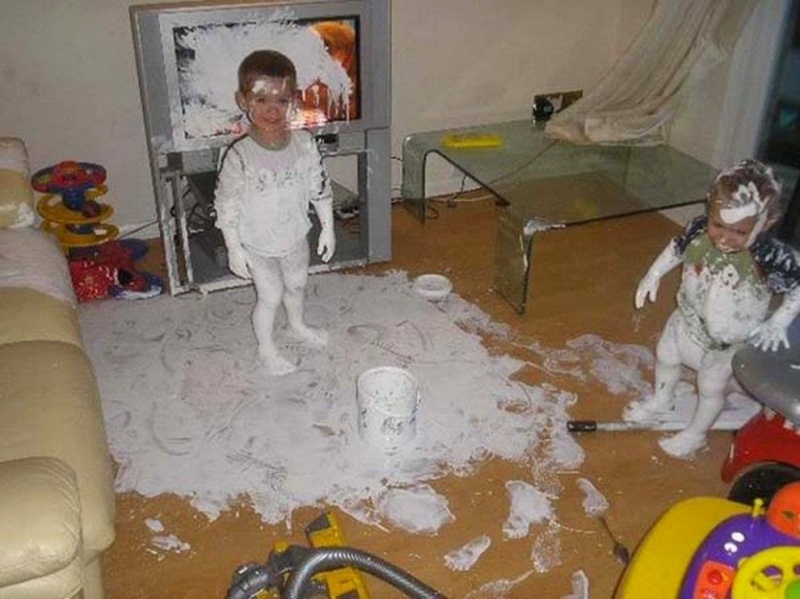 These Two Brothers Who Think Paint is for Fun-15 Images That Show What Parenting Is Really Like