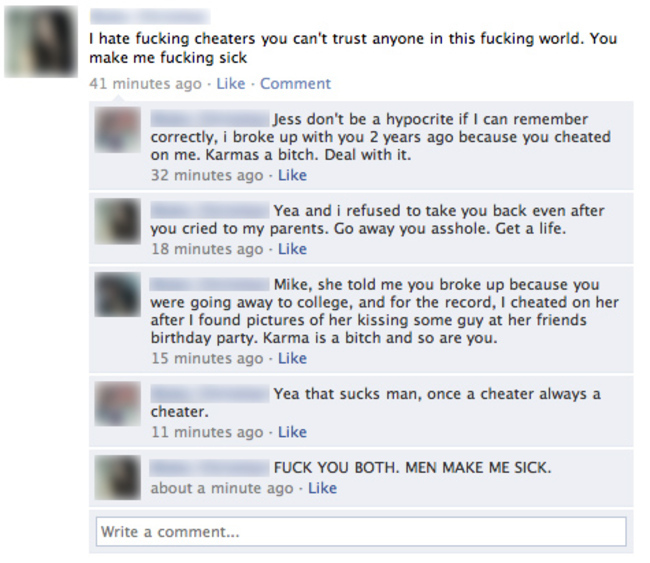 She F*cking Hate Men-15 Times People Exposed Their Cheating Partners On Facebook 