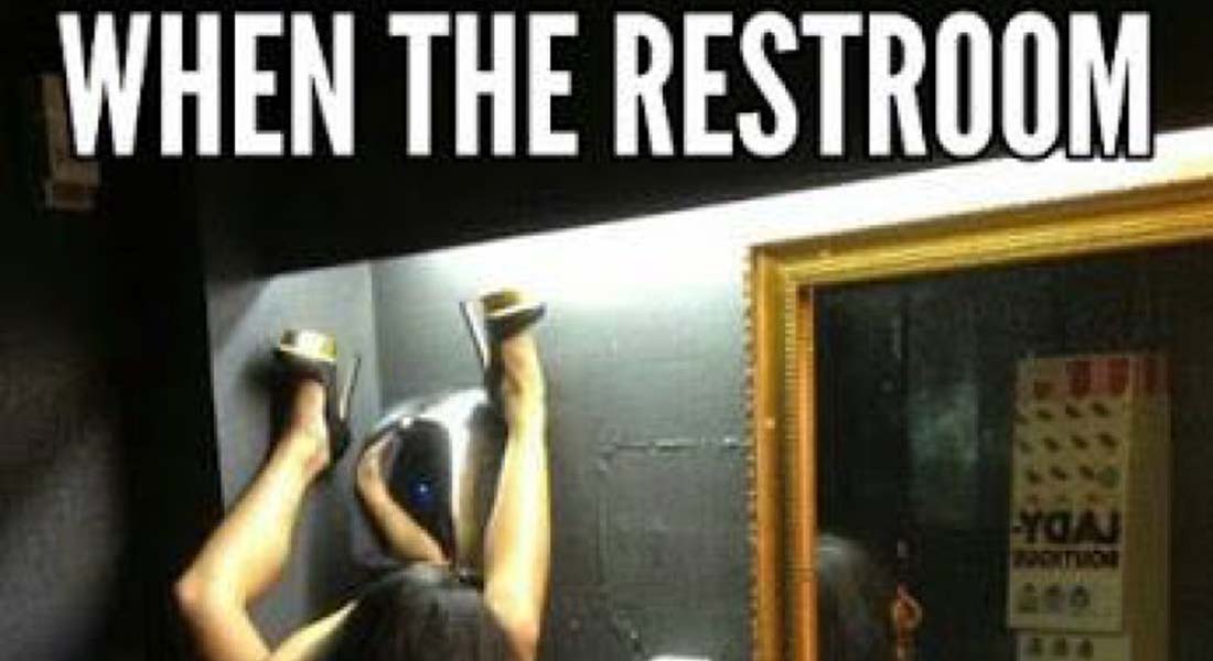15 Strangest Moments Ever Caught In Restrooms