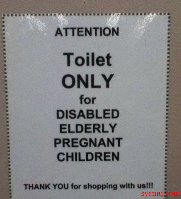 Where on Earth You Will Find Disabled Elderly Pregnant Children?-15 Punctuation Fails That Went Horribly And Hilariously Wrong