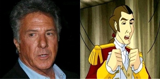 Dustin Hoffman As Benedict Arnold-24 Cartoons Voiced By Celebrities