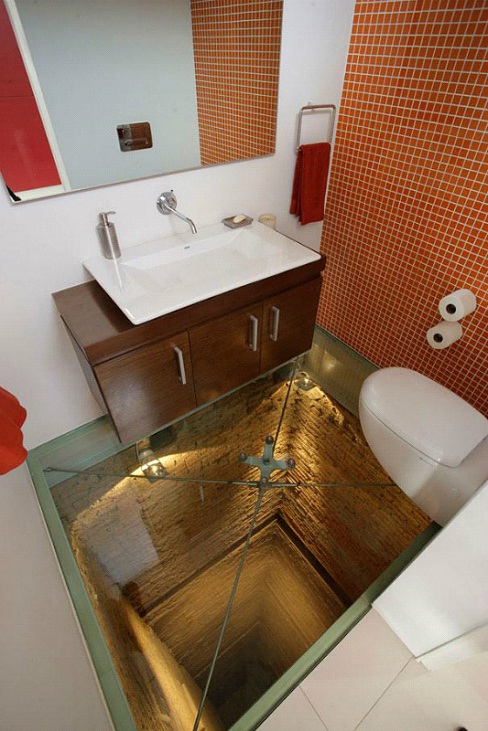 Glass Floor Bathroom-Awesome Home Interior Designs Ever