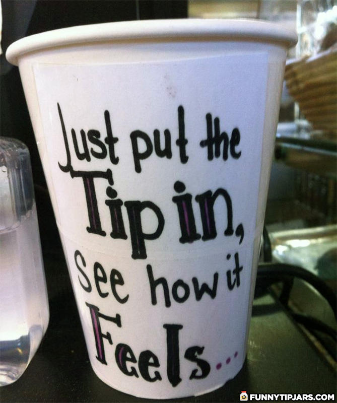 This Naughty Tipping Jar-15 Funniest Tip Jars You'll Ever See