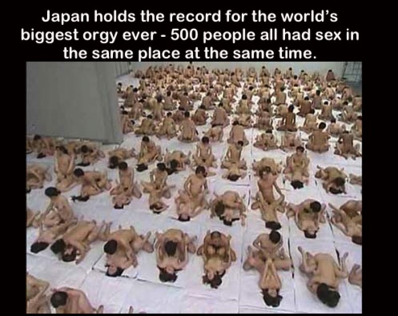 Worlds Biggest Orgy Japan.