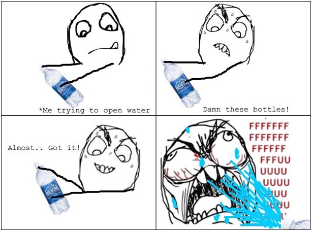 The Water Bottle Struggle-Photos That Will Make You Say 'Every Damn Time'