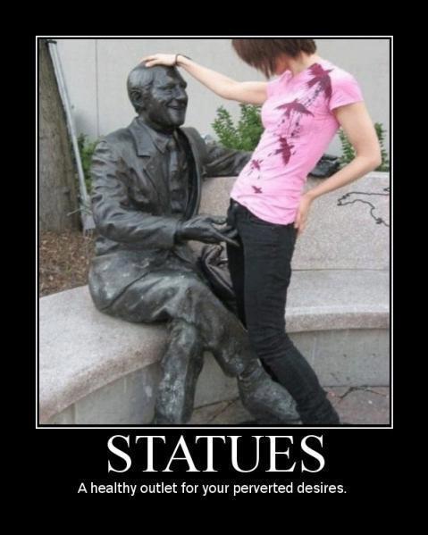 Improvising-People Being Nasty With Statues