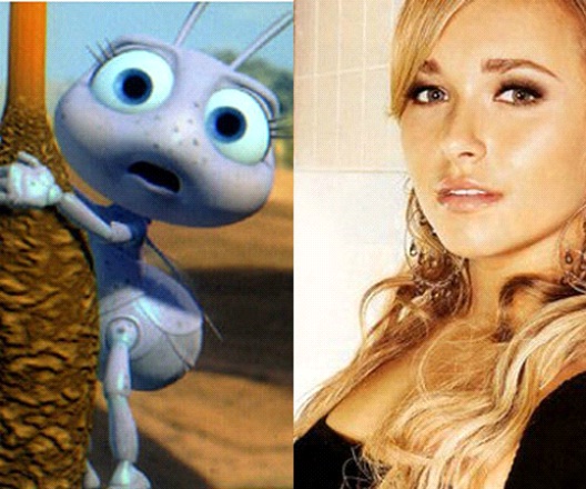 Hayden Panettiere As Dot in Bugs LIfe-24 Cartoons Voiced By Celebrities