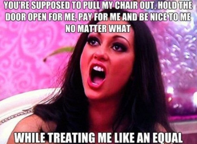 Pull your own chair out-24 Funniest Women Logic