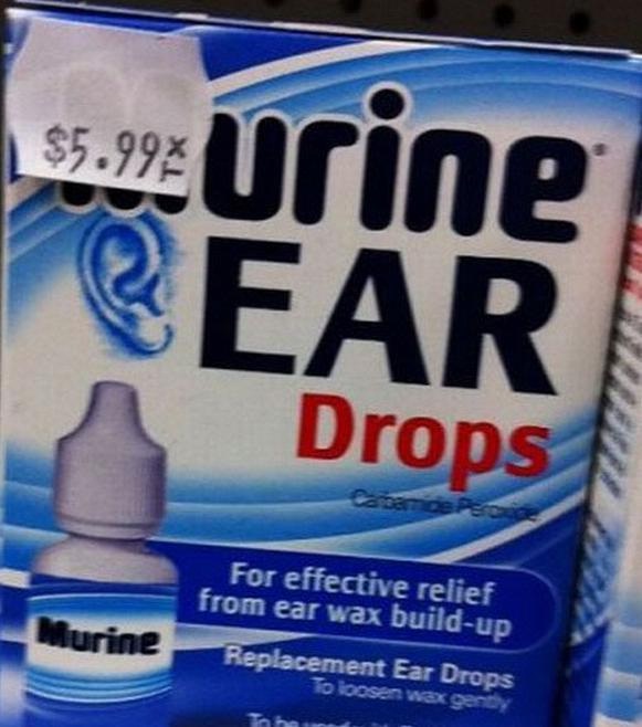 Do you want that in your ear?-Hilarious Examples Of Extremely Poor Sticker Placement
