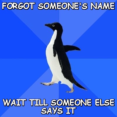 Names-Most Forgettable Things By Us