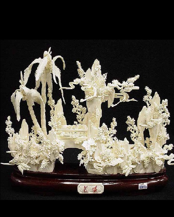 Chinese Mountains-Amazing Bone Carvings