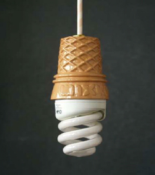 Upside Down Cone-Weird Light Bulbs