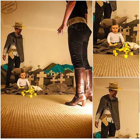 The Good, The Bad And The Dribbly-Creative Parents Re-Enact Famous Movie Scenes Starring Their Baby Son