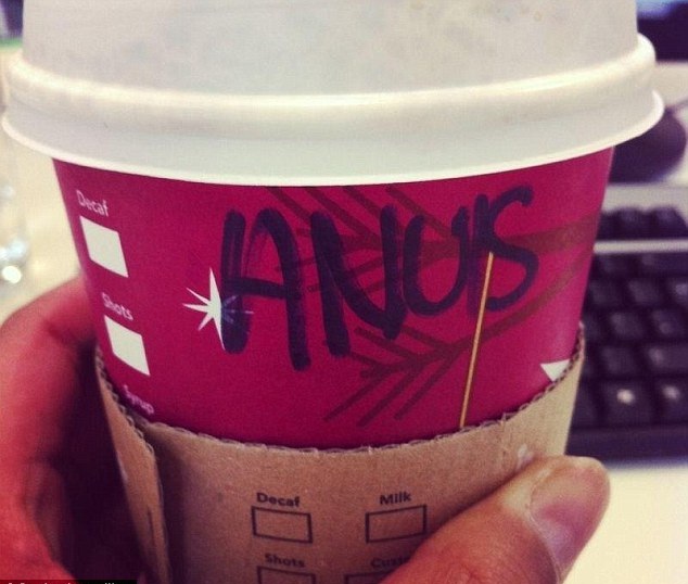 I hope it is Angus-Funny Starbucks Cup Spelling Fails