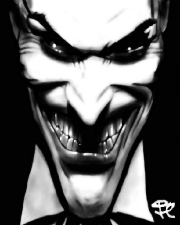 Dark sinister-15 Best Joker Drawings That Give You Nightmares 