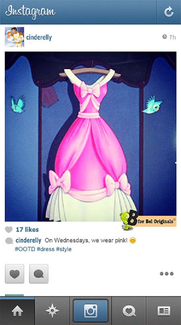Cinderella-If Disney Princesses Had Instagram