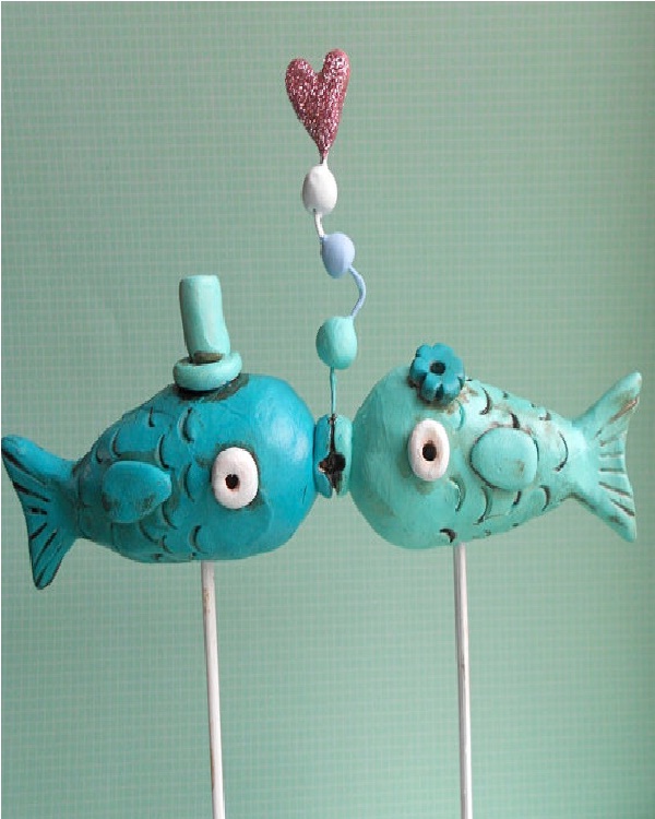 The fish-Unusual Wedding Cake Toppers
