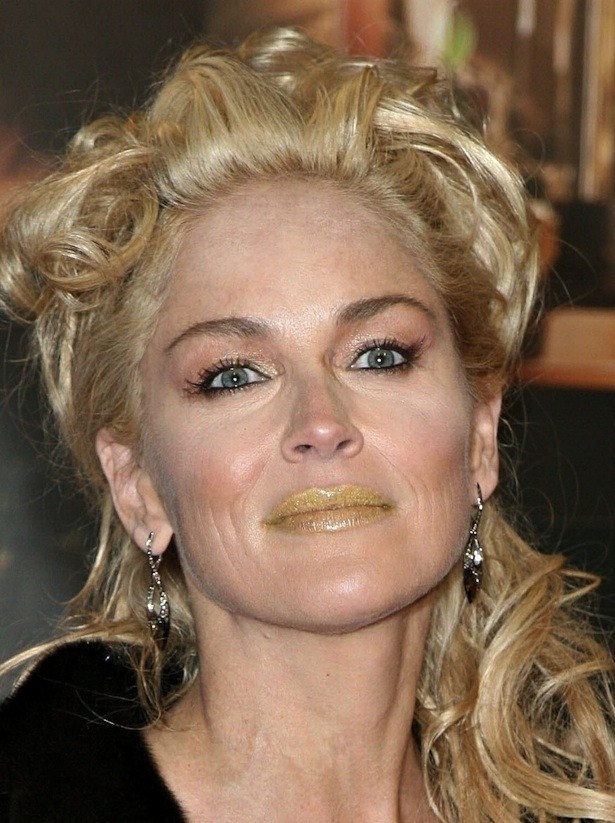 Sharon Stone-15 Worst Celebrity Makeup Disasters Ever