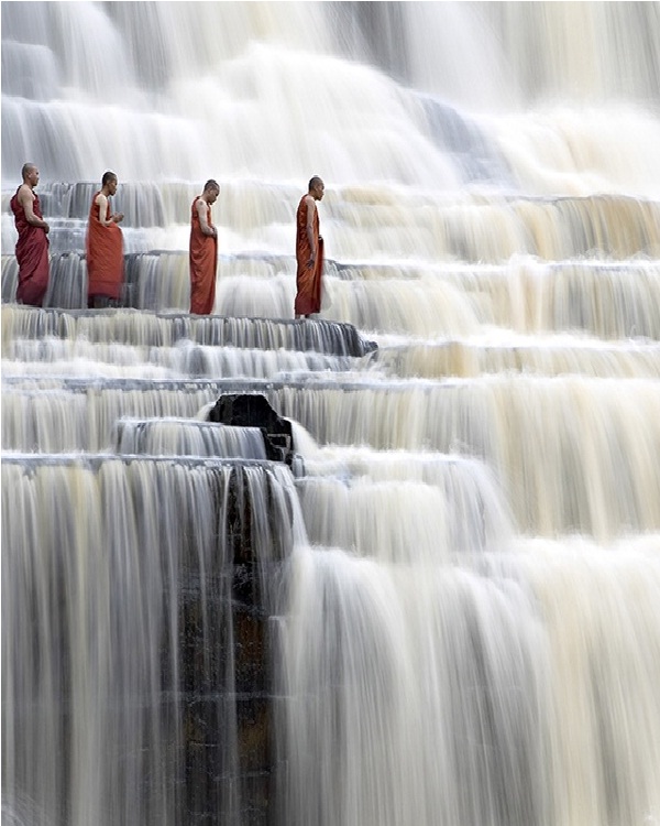 Monks-Amazing Water Falls!