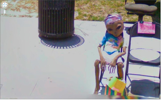 An Alien-Disturbing Google Street Views