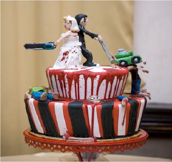 Chainsaw Massacrake-Amazing Zombie Wedding Cakes