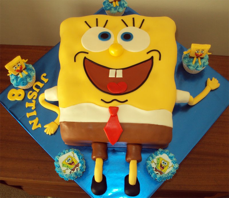 SpongeBob SquarePants Cake-15 Amazing 3D Cartoon Model Cakes Ever