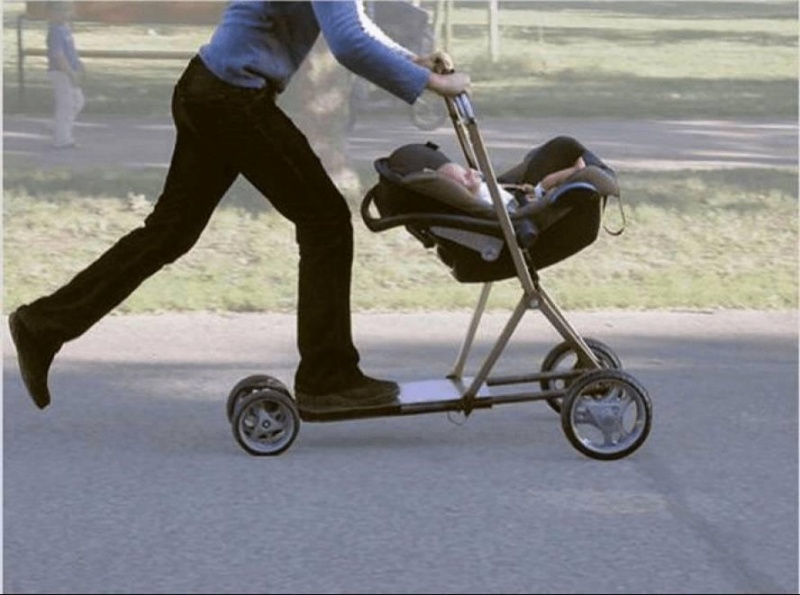 Baby Stroller Scooter-15 Awesome Innovations That Simplify Everyday Life