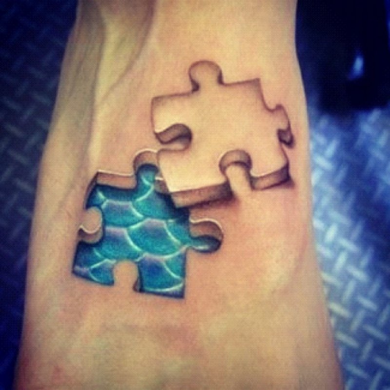 Scales-12 Amazing 3D Puzzle Tattoos Ever