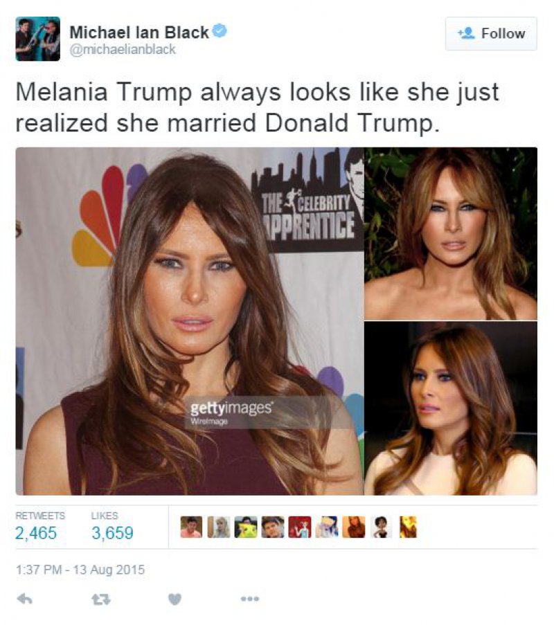 Melania Trump-15 Hilarious Tweets About Donald Trump Sure To Make You Laugh