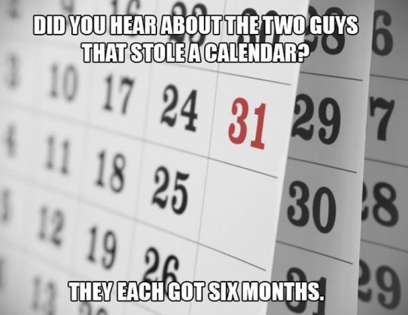 This Calendar Pun-15 Terrible Jokes That Are Actually Funny