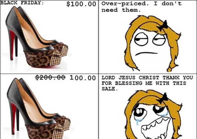 Oh a sale is different-24 Funniest Women Logic
