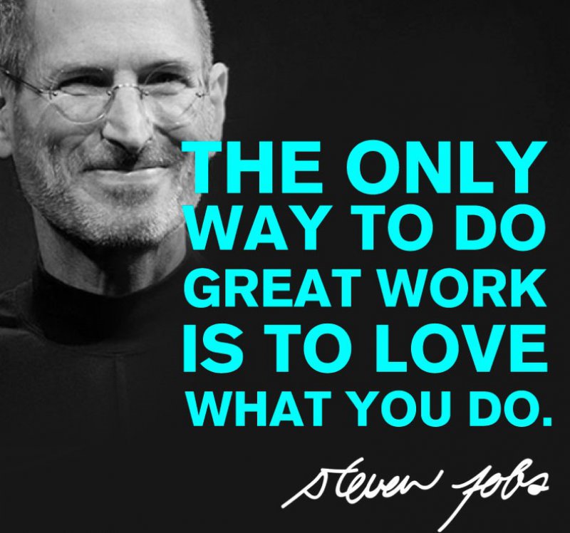 The only way to do great work..-15 Most Inspirational Quotes That Will Uplift Your Spirit