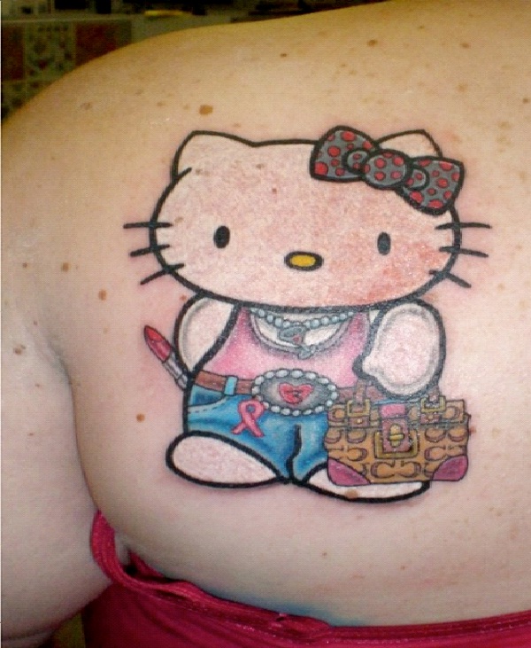 Glam Kitty-Craziest Hello Kitty Tattoos