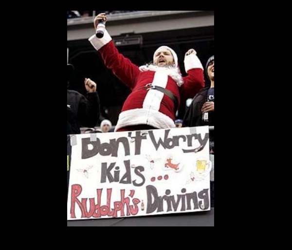 Rudolph is Sober-Hilarious Santa Claus Fails