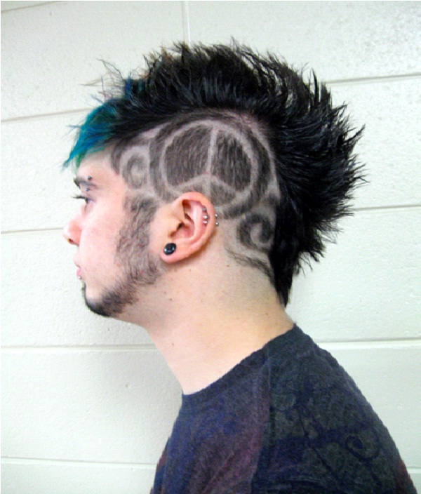 Peace Rocker-Awesome Hair Tattoos