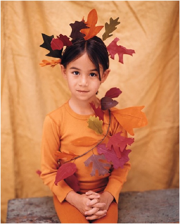Autumn Leaf Costume-Homemade Halloween Costumes For Kids