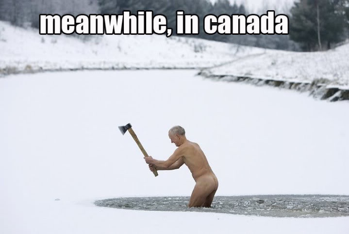 Fishing..Canadian style-12 Best Meanwhile In Canada Memes Ever