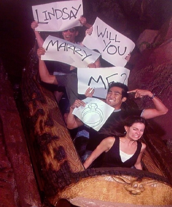 Log Flume-Unusual Ways To Propose