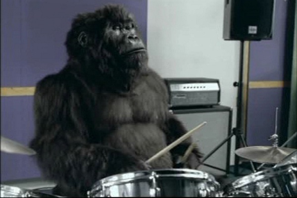 Gorilla drummer-Funniest TV Ads