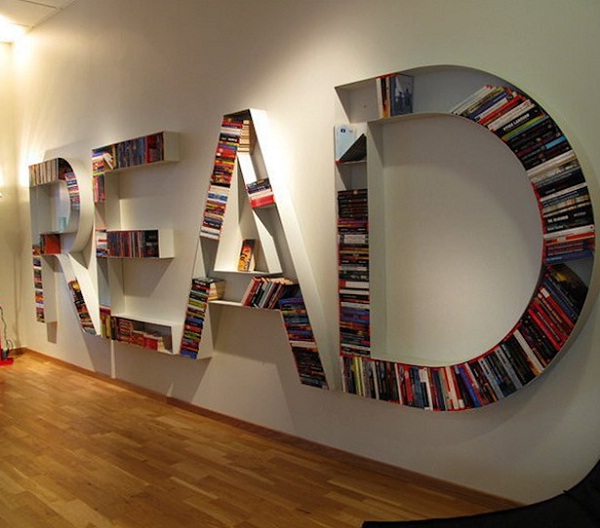 READ-Creative Bookshelf Ideas