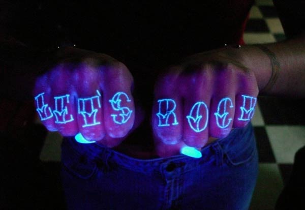 Lets rock-Glow In The Dark Tattoos