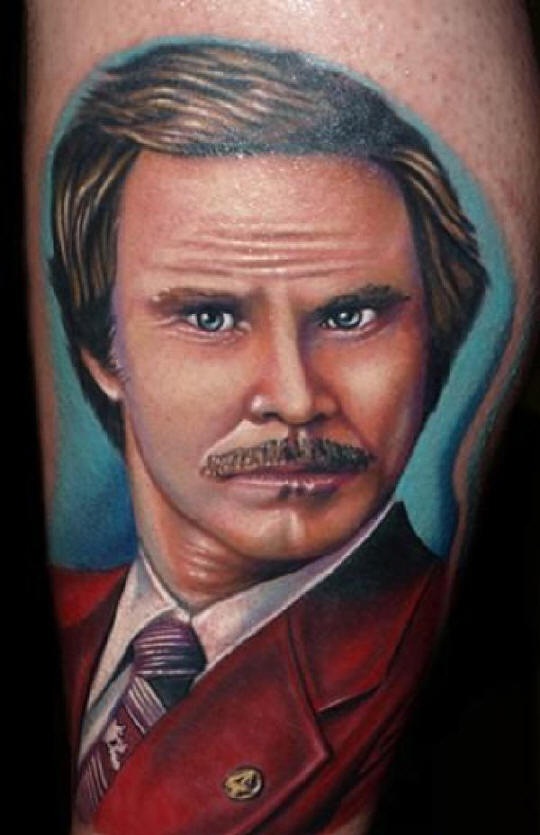 Funny Man Will Ferrell-Worst Celebrity Faces Tattoos