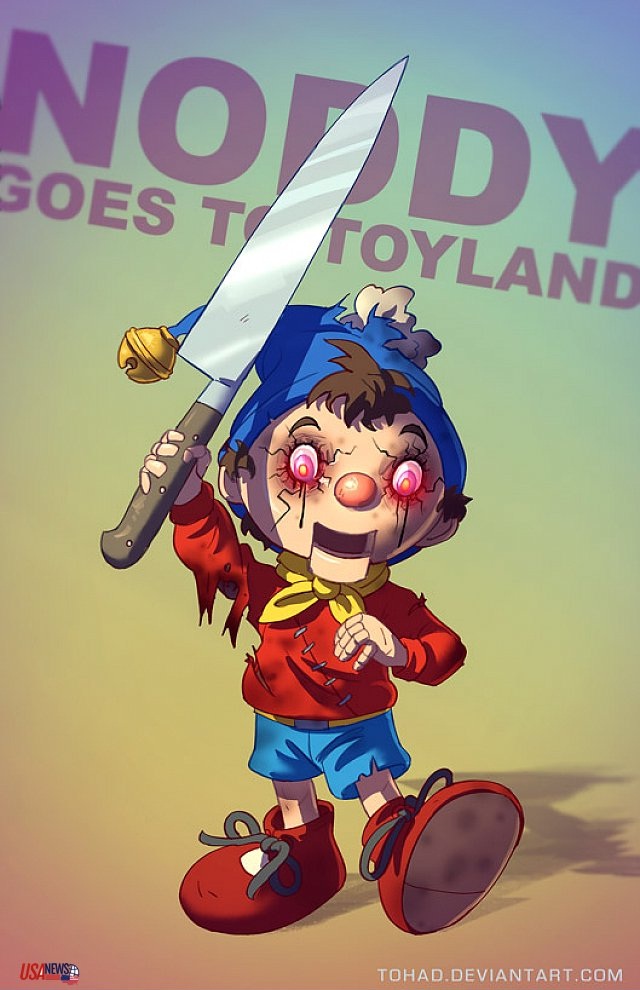 Noooo Noddy!!!!-Classic Childhood Characters In Evil Form