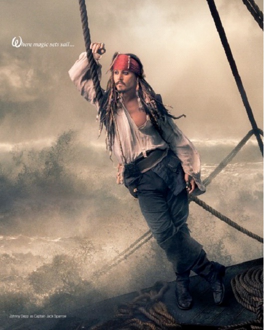 Johnny Depp As Captain Jack Sparrow-Celebs In Disney Inspired Photos