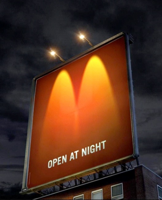 Open At Night-Most Creative McDonald's Ads