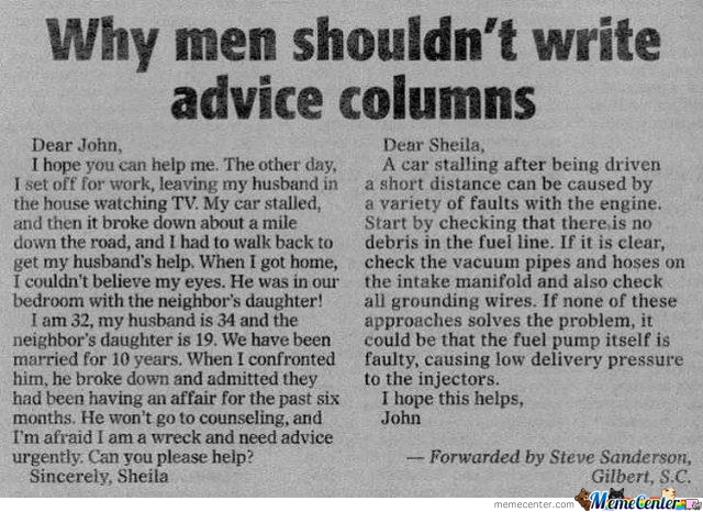 Give up on advice-Top 12 Advices For Men