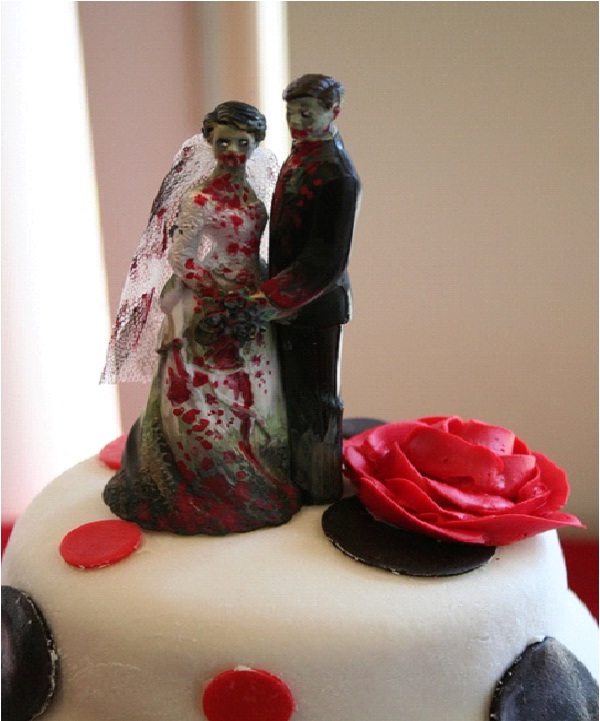 Red Wedding Day-Amazing Zombie Wedding Cakes