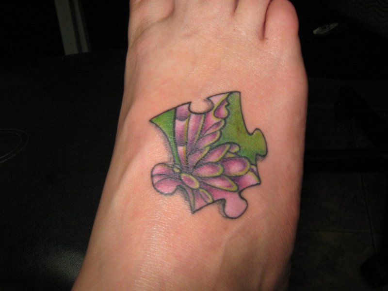 Flower-12 Amazing 3D Puzzle Tattoos Ever