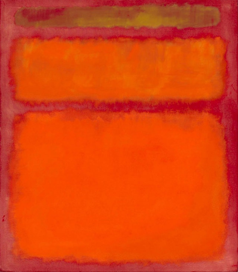 Orange, Red, Yellow, 1961 by Mark Rothko (.9 Million)-15 Ridiculous Paintings Sold For Millions Of Dollars